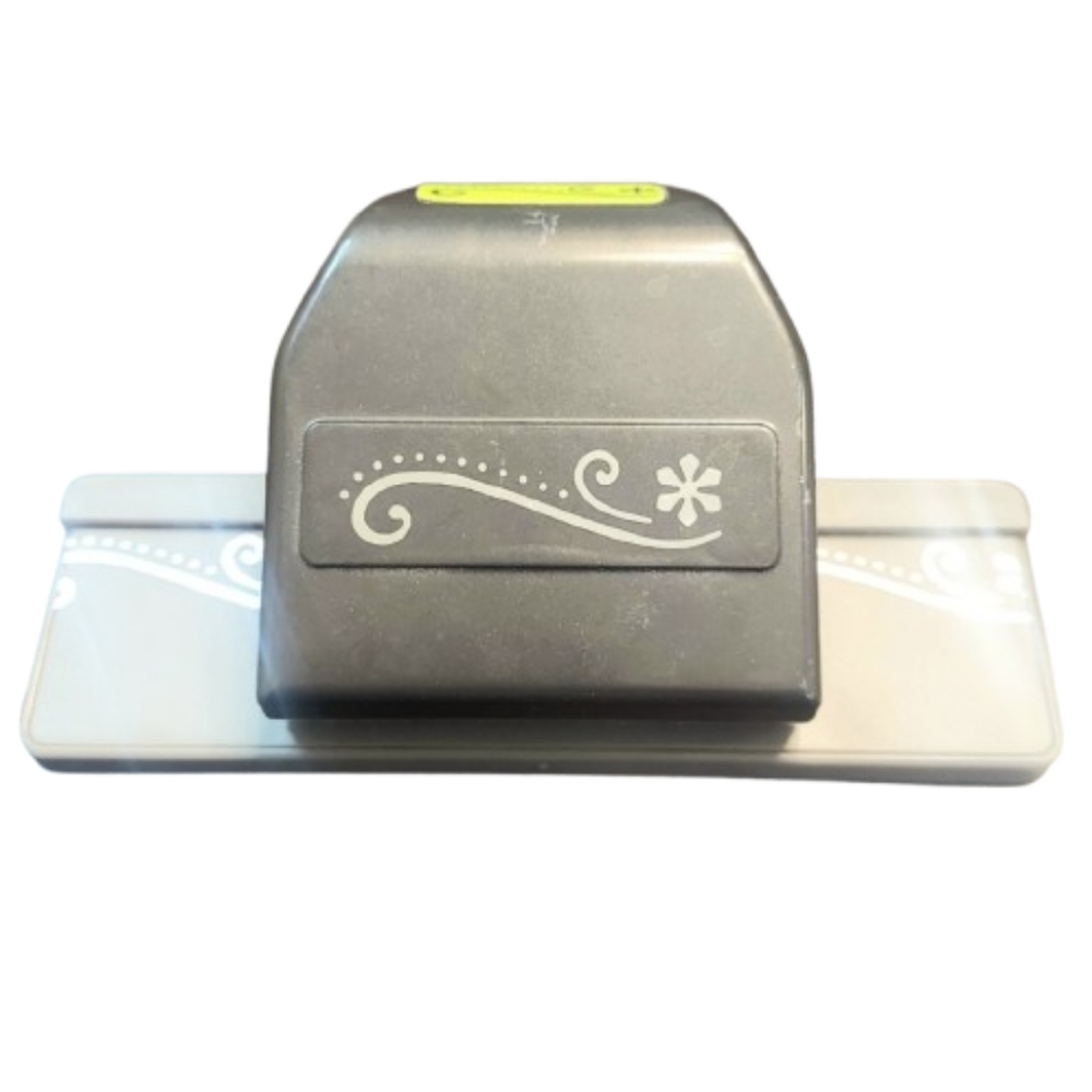EK Success Edge Punch Flower Swirl & Dots Border Paper Punch